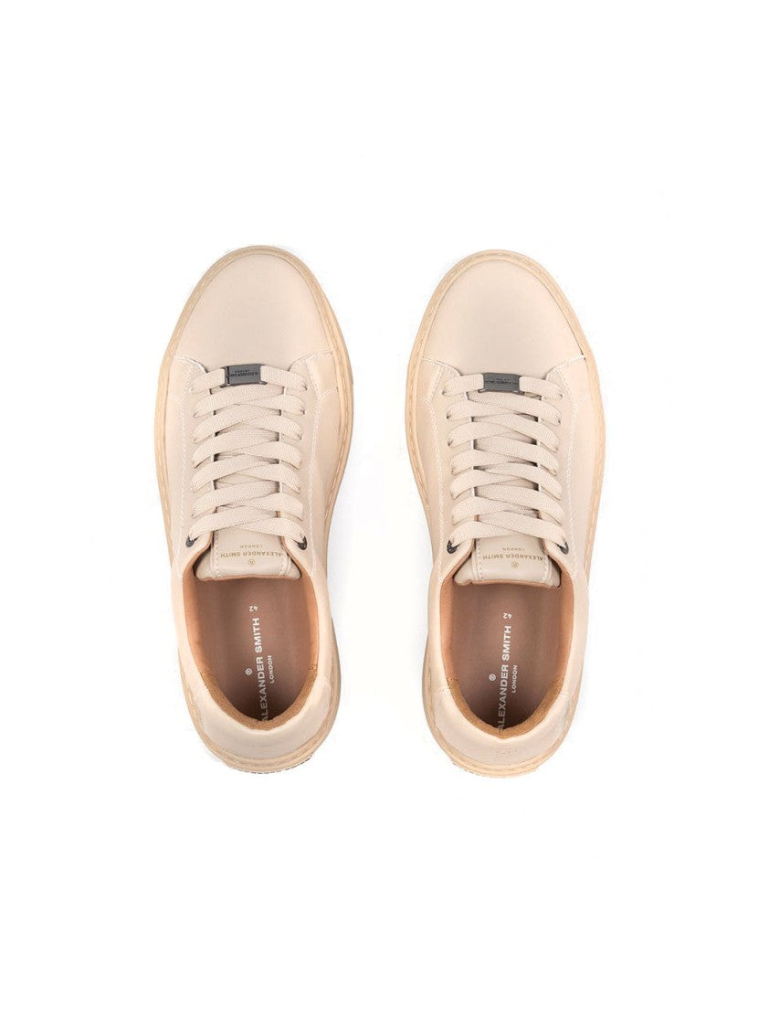 Alexander Smith Lightweight Beige Trainers With Minimalist Design