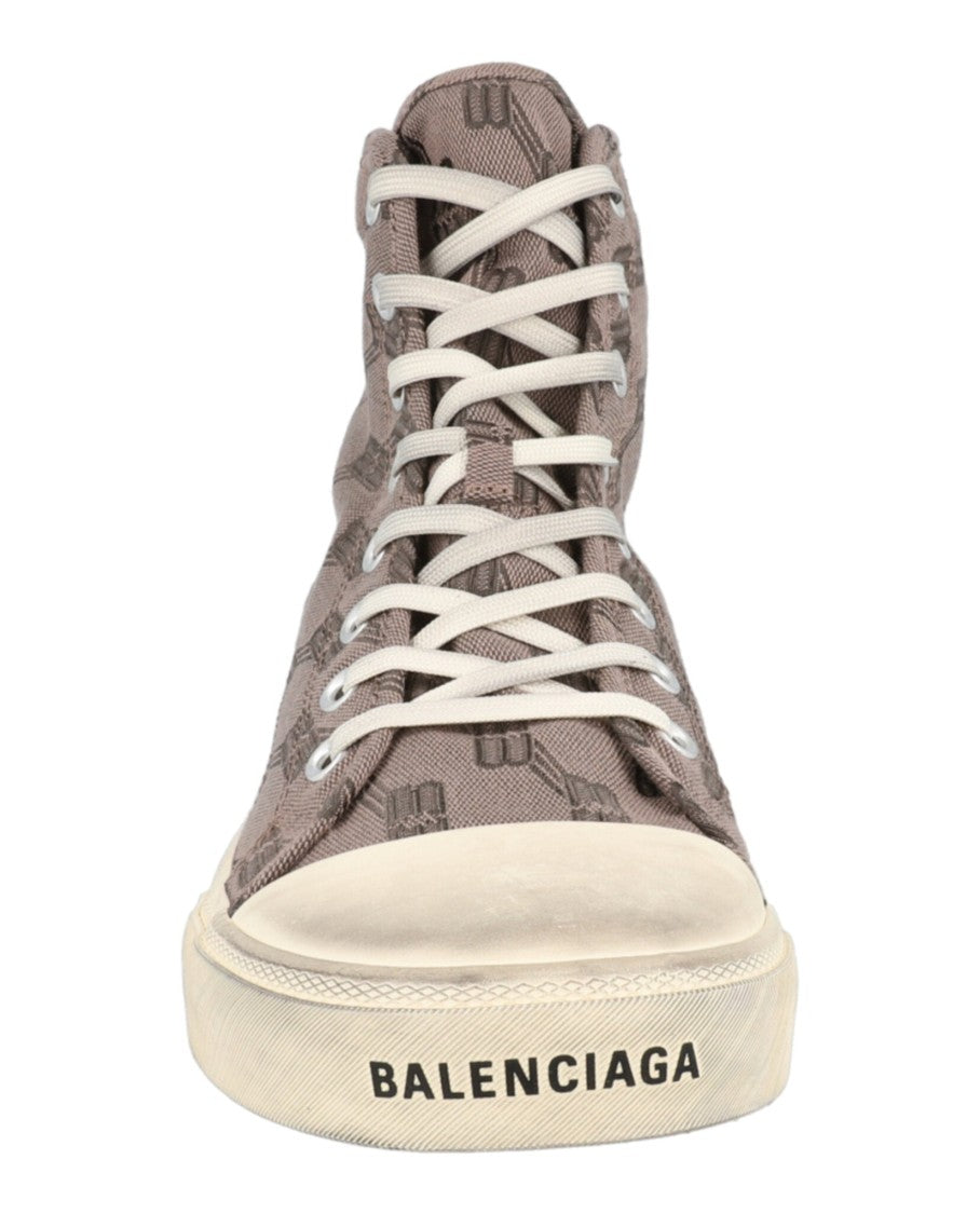 Balenciaga Paris Bb Monogram High-Top Sneakers