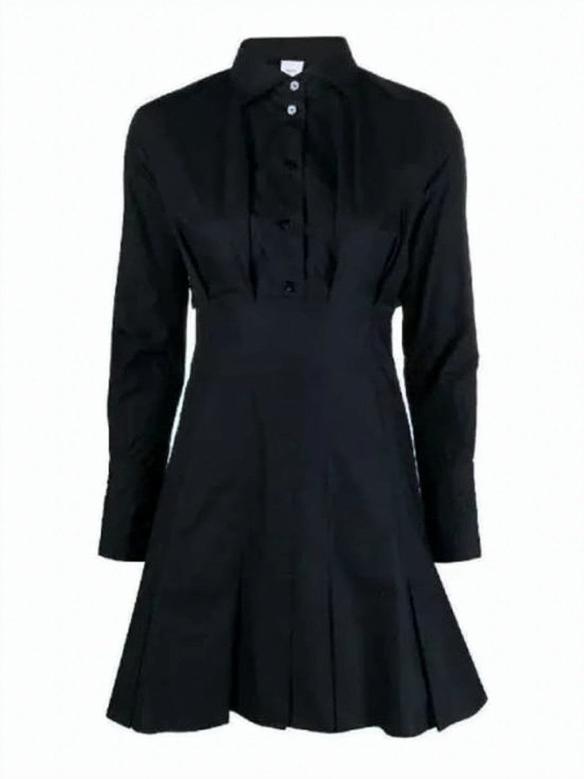 Patou Fitted Midi Dress With Buttoned Placket