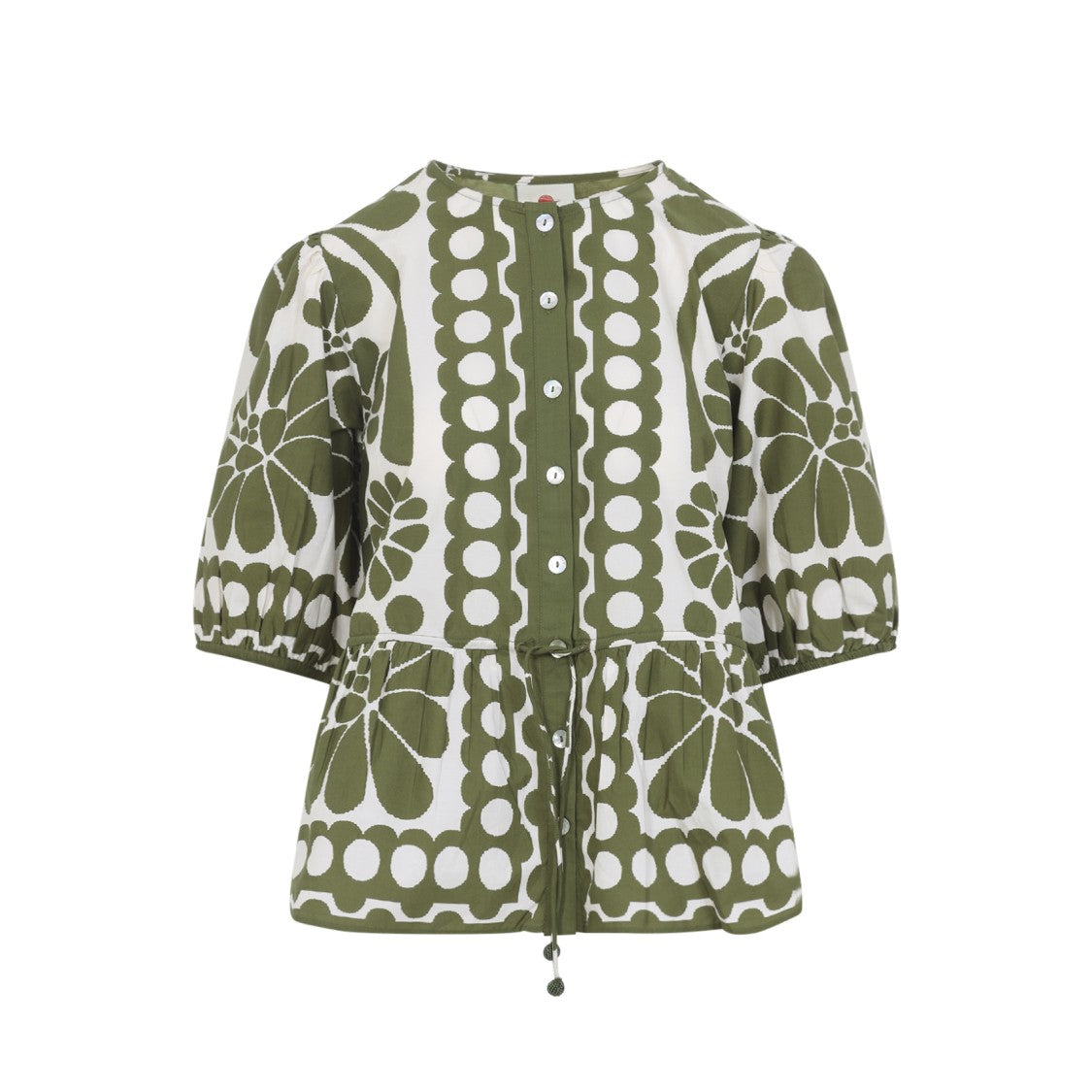 Farm Rio Palermo Green Cotton Shirt