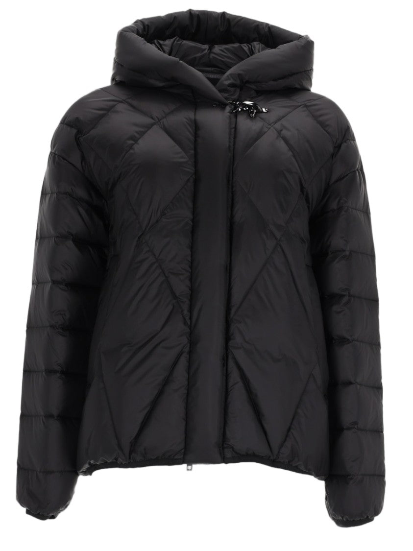 Fay Argyle Degradé Diamond Quilted Hooded Down Jacket