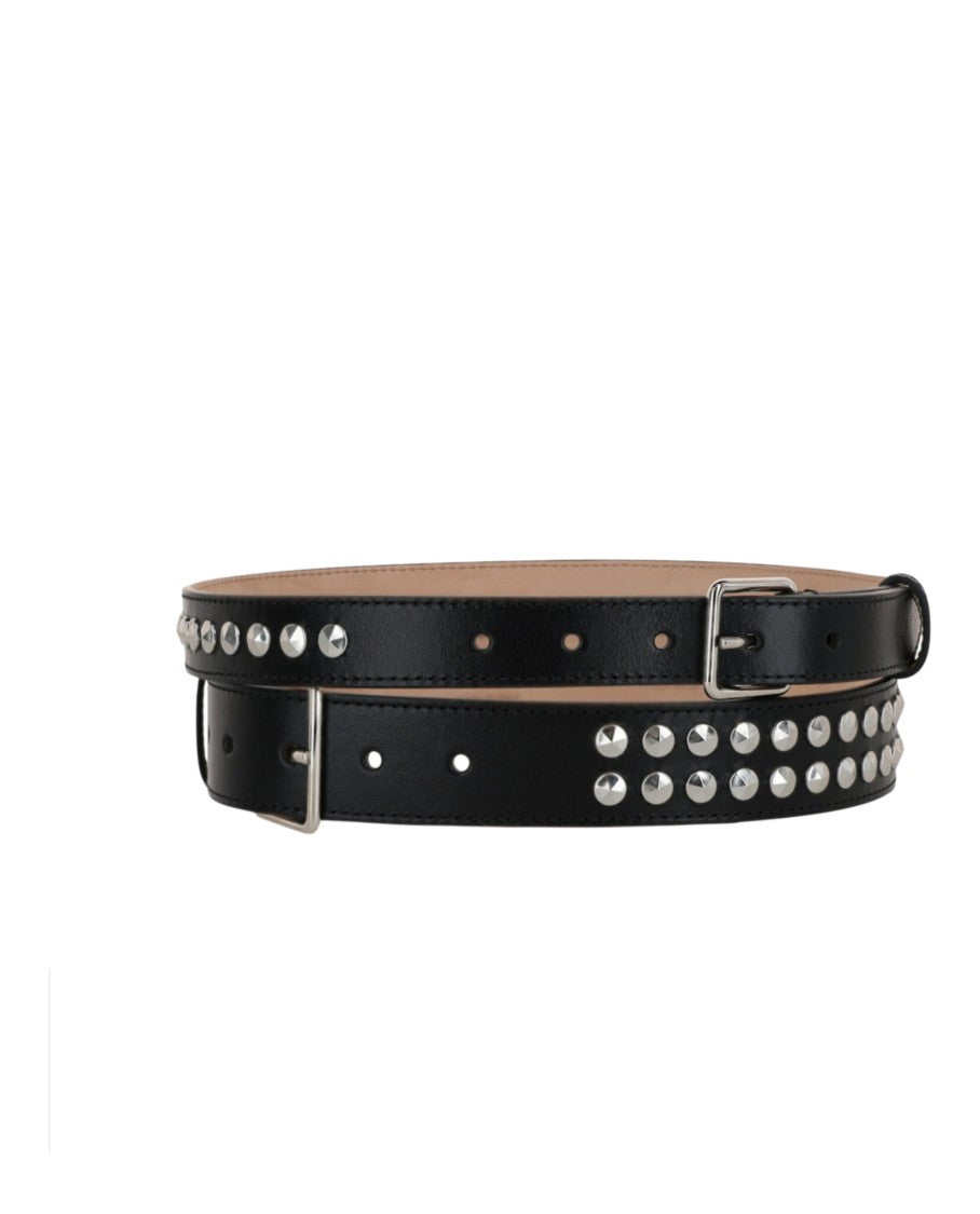 Alexander Mcqueen Studded Double Belt