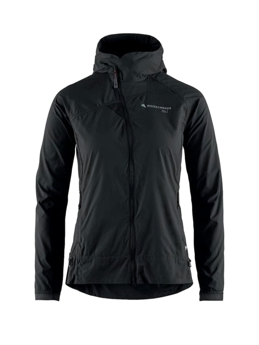 Klattermusen Sleek Fitted Black Jacket With Hood