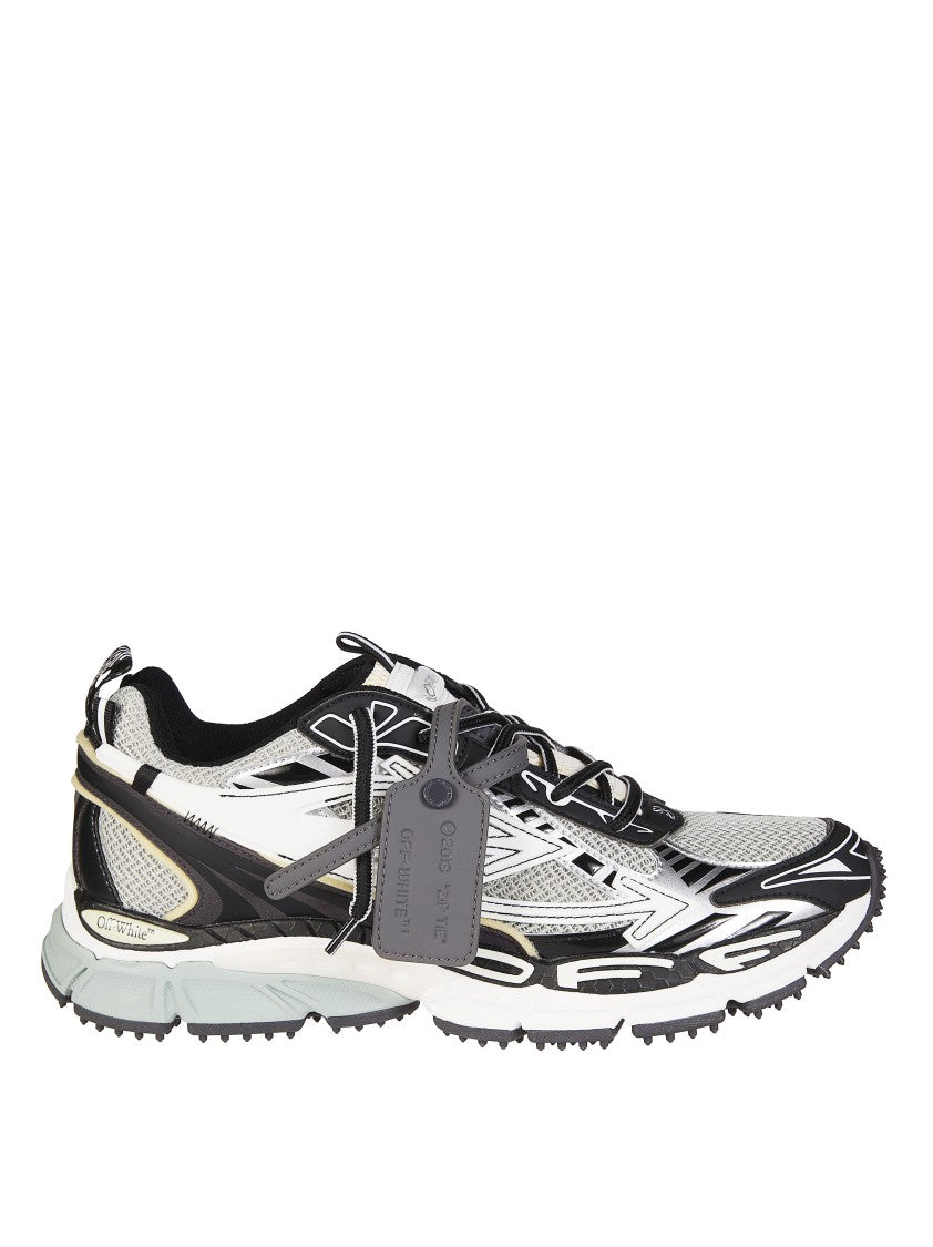 Off-White White Mesh Synthetic Overlays Sneakers