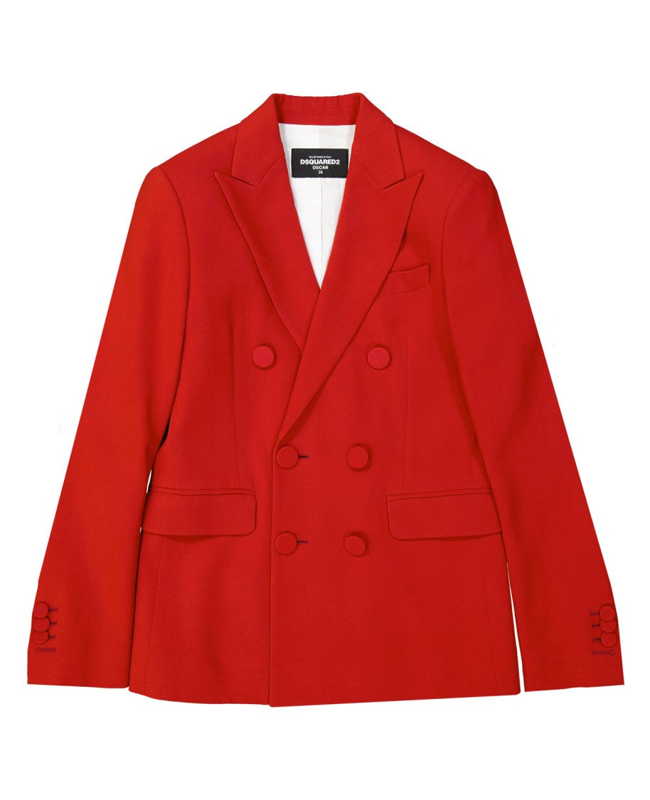 Dsquared2 Tailored Double-Breasted Jacket With Flap Pockets