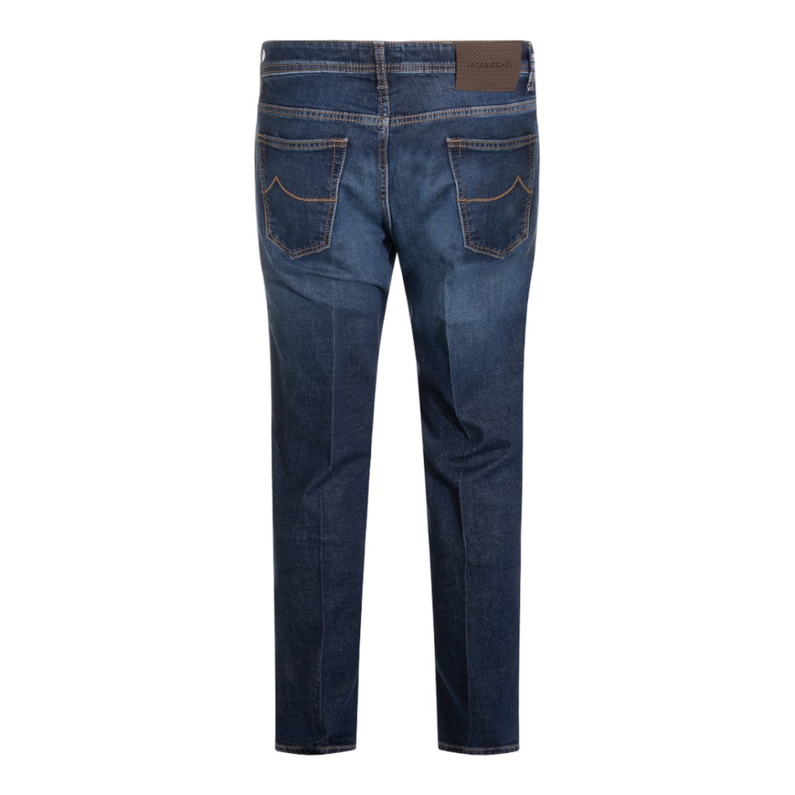 Jacob Cohen Straight-Leg Jeans With Contrast Stitching And Worn-In Finish