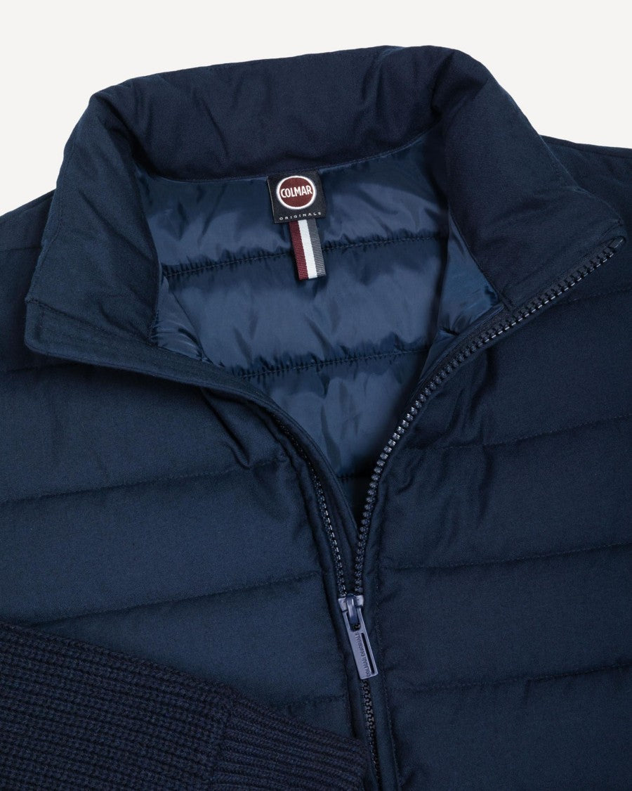 Colmar Hybrid Padded Jacket With Ribbed Sleeves And Adjustable Hem