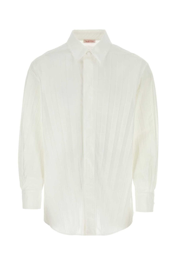 Valentino Garavani White Tech Nylon Oversize Shirt