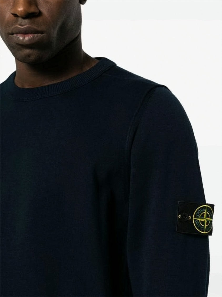Stone Island Classic Crew Neck Cotton Sweater