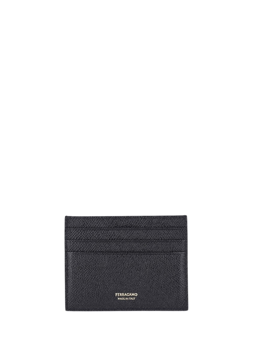 Ferragamo Micro Gancio Calf Leather Wallet