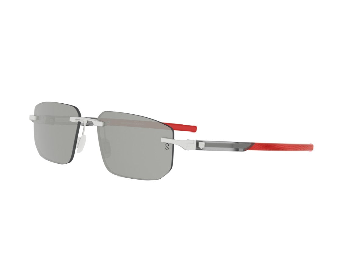 Tag Heuer Grey Th40063u Rimless Rectangular Sunglasses
