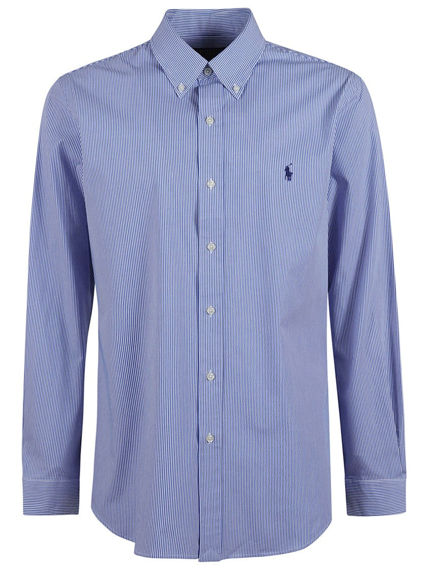 Polo Ralph Lauren Blue/White Striped Cotton Sport Shirt