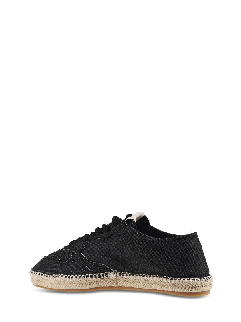 Autry Canvas Upper Flats With Woven Espadrille Sole
