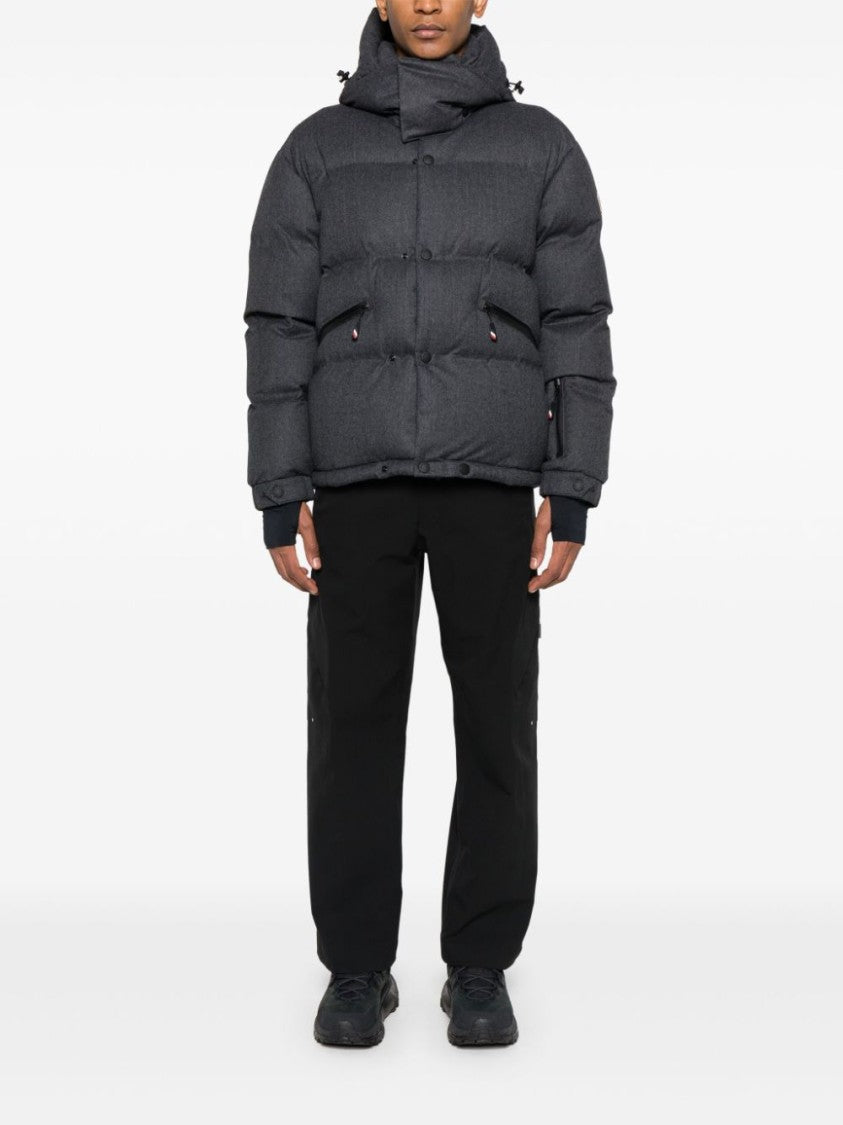 Moncler Grenoble Anthracite Grey Virgin Wool Ski Jacket
