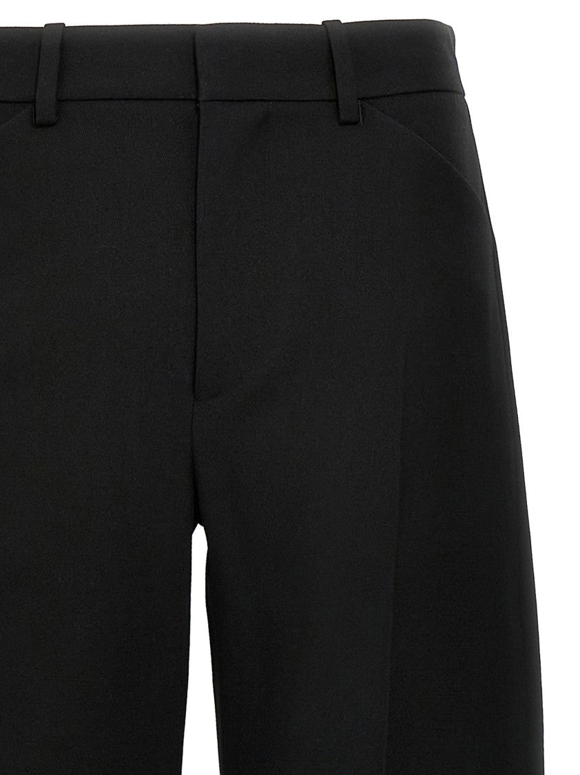 Alexander Wang Arched Leg Wool Pants With Tailored Silhouette
