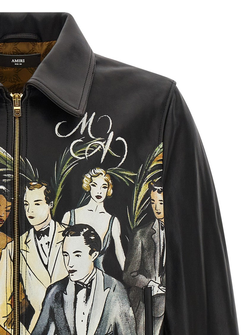 Amiri 'Bar Scene' Bomber Jacket