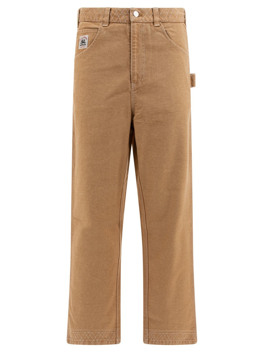 Bode Relaxed Fit Brown Trousers