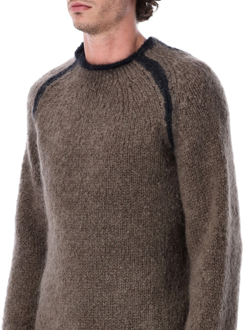 Our Legacy Relaxed-Fit Mohair And Wool Roundneck Sweater