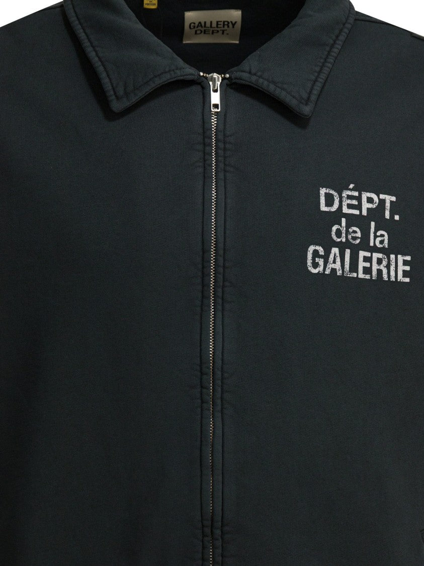 Gallery Dept. Cotton Jacket With Front Zipper And Chest Print