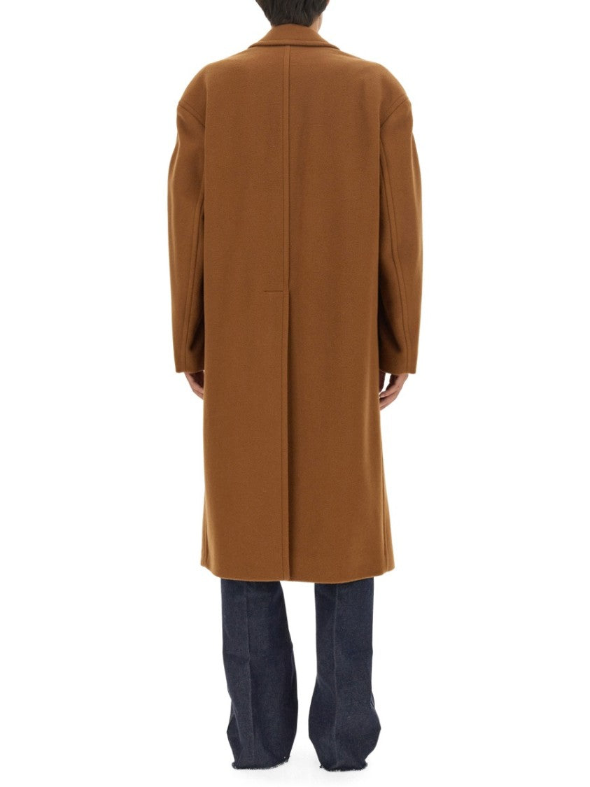 Gucci Double-Breasted Wool Coat With Tailored Silhouette
