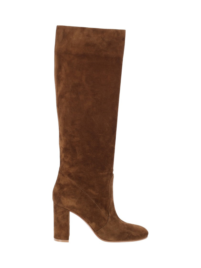 Gianvito Rossi Brown Glen 85 Suede Boots