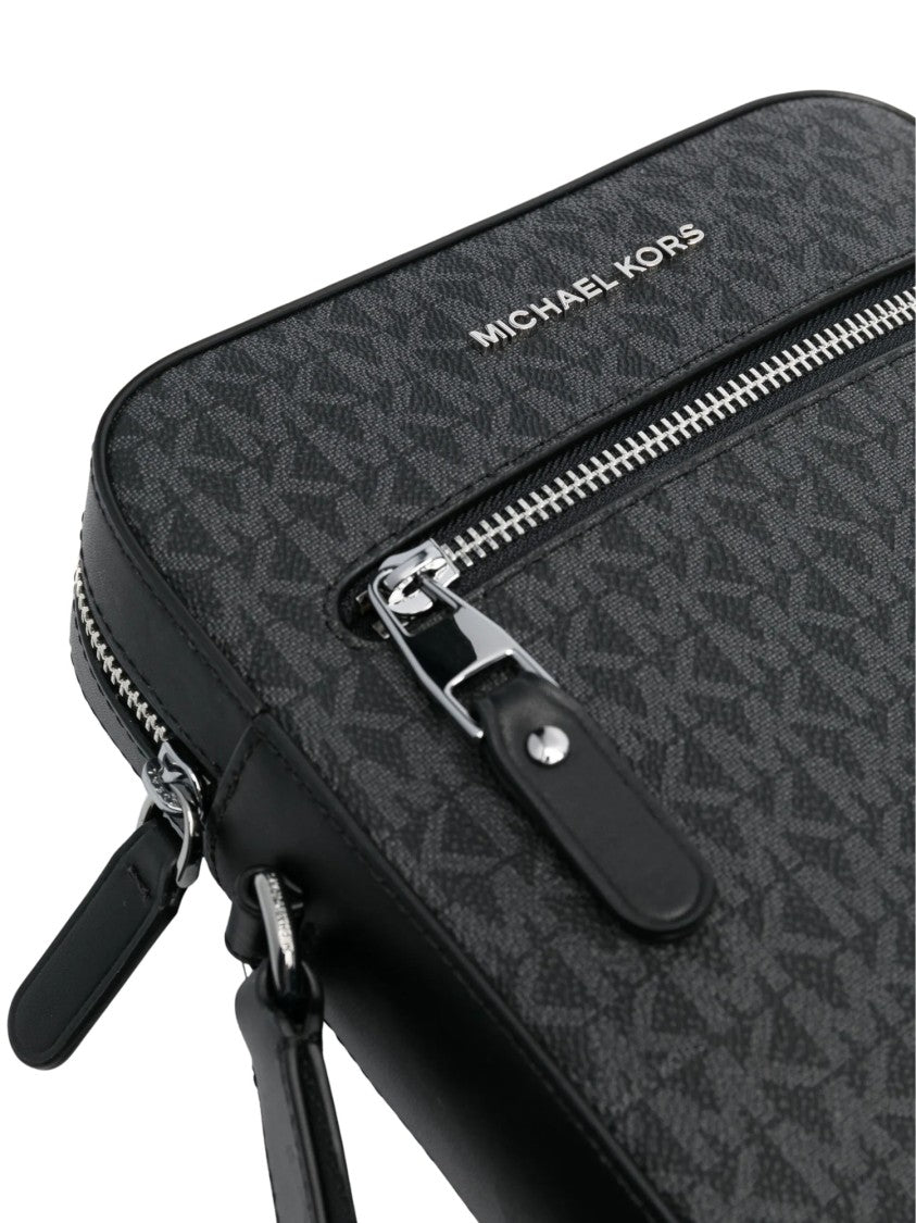Michael Kors Varick Monogram Messenger Bag