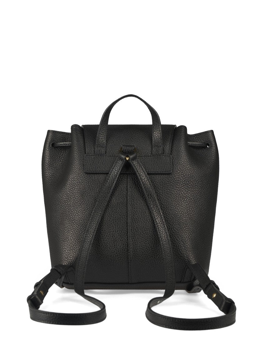 Ferragamo Pebbled Calf Leather Structured Backpack