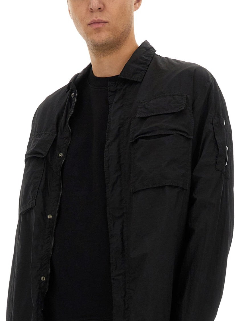 C.P. Company Relaxed Fit Black Oversize Shirt