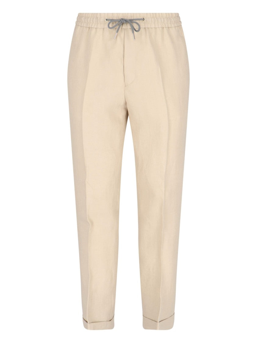 Paul Smith Linen Tracksuit Bottoms – Beige
