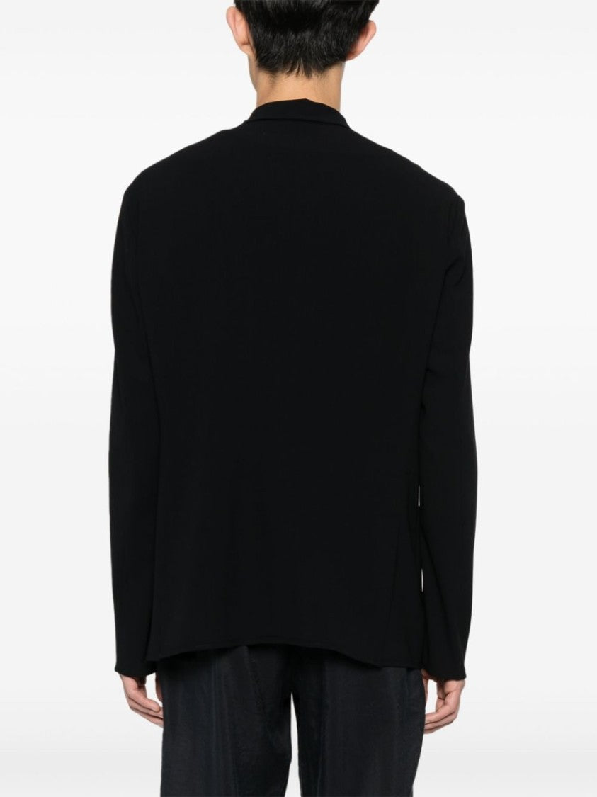 Giorgio Armani Navy Blue Wool Jacket