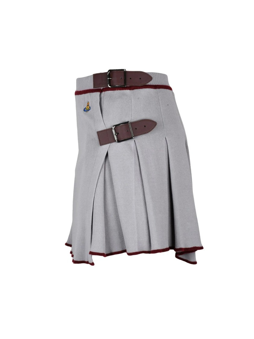 Vivienne Westwood Valentina Kilt Skirt With Wrap-Around Design And Pleated Back