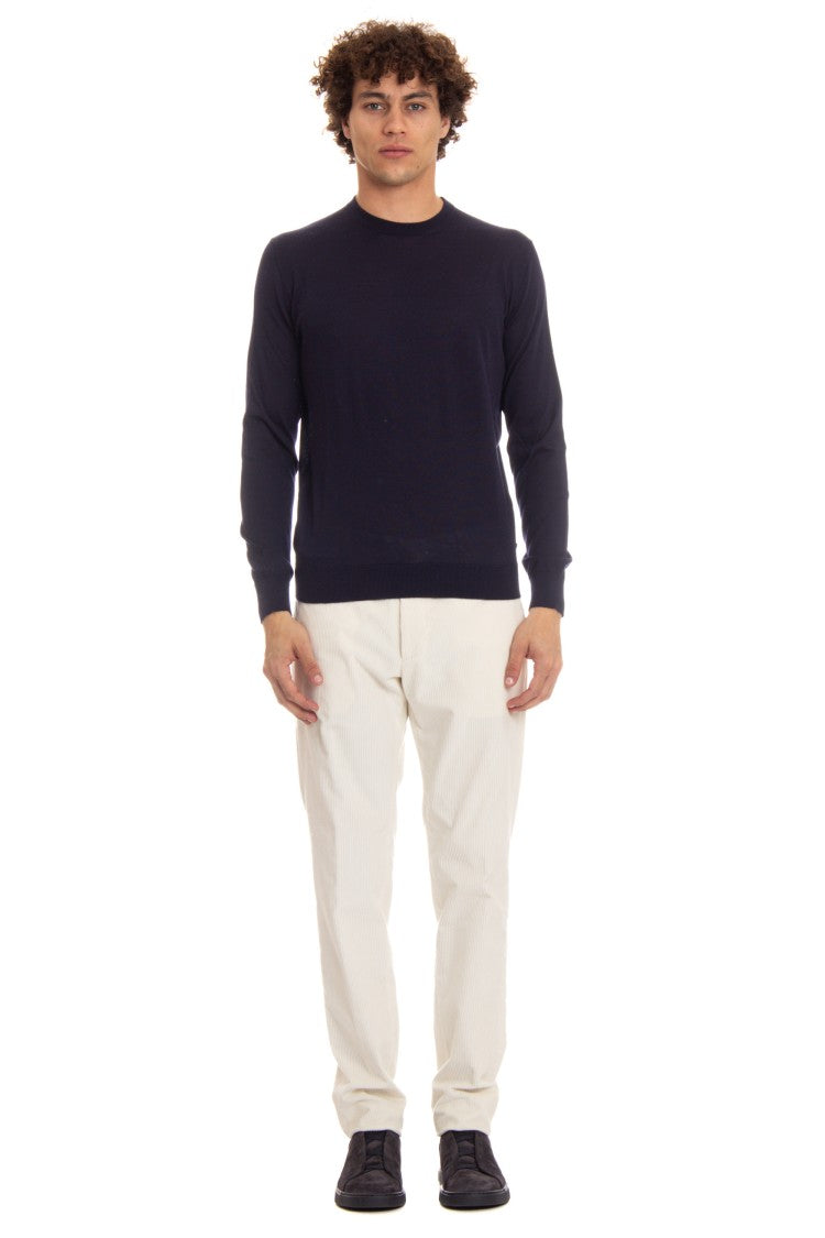 Colombo Cashmere-Silk Crewneck Sweater