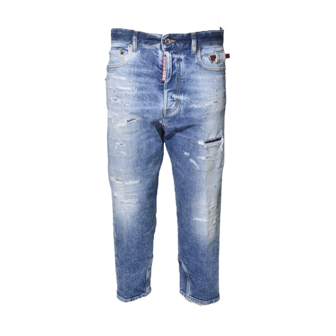 Dsquared2 Baby Carpenter Light Scarface Jeans In Blue Denim