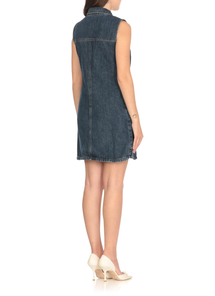 Self-Portrait Mini Dress With Classic Collar