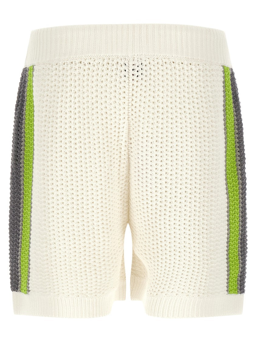 Casablanca 'Stripe Crochet' Bermuda Shorts