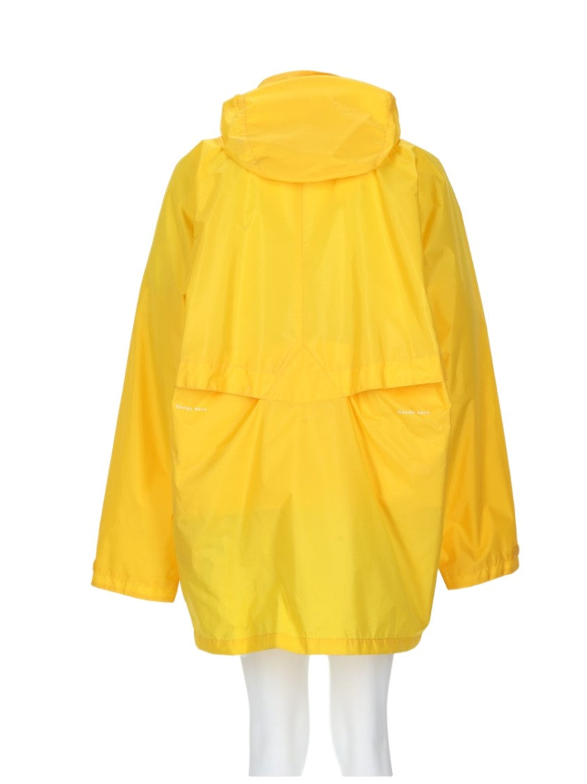 Napa By Martine Rose Half-Zip Yellow Sports Jacket With Adjustable Hood
