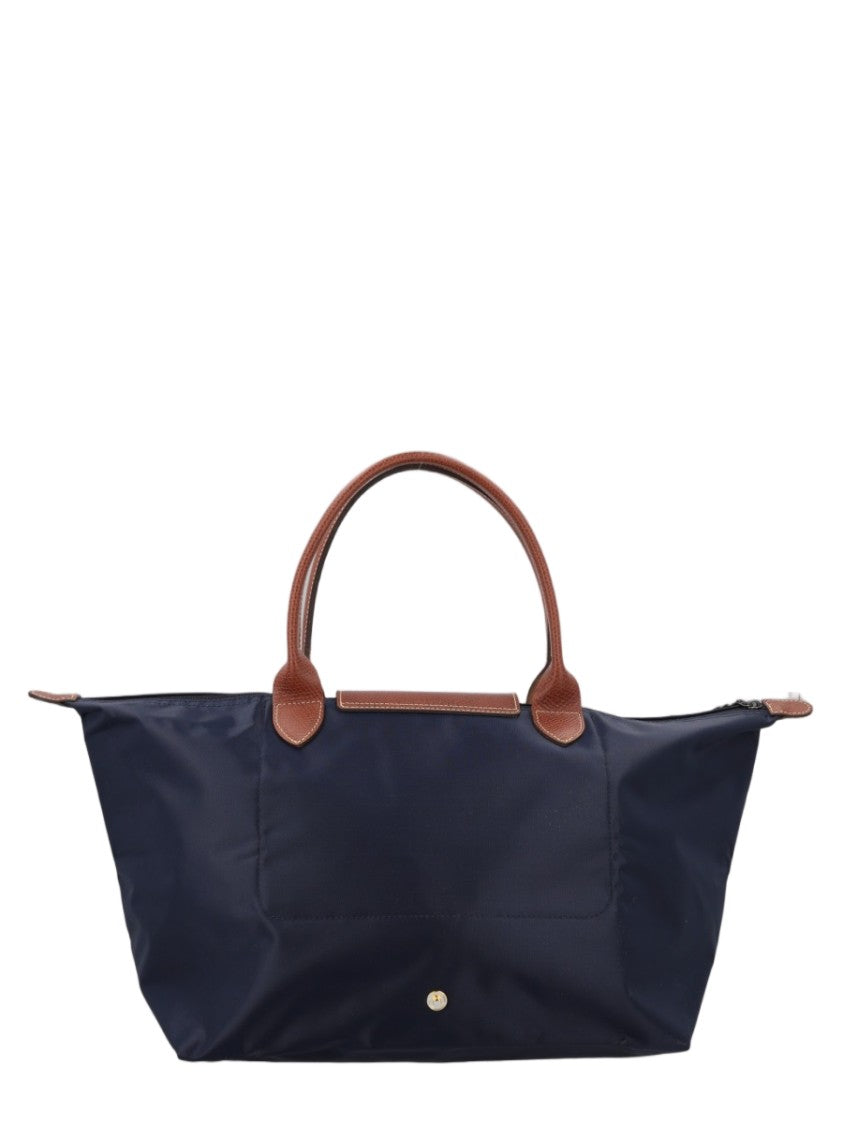 Longchamp Large Structured Tote Bag With Contrasting Leather Details