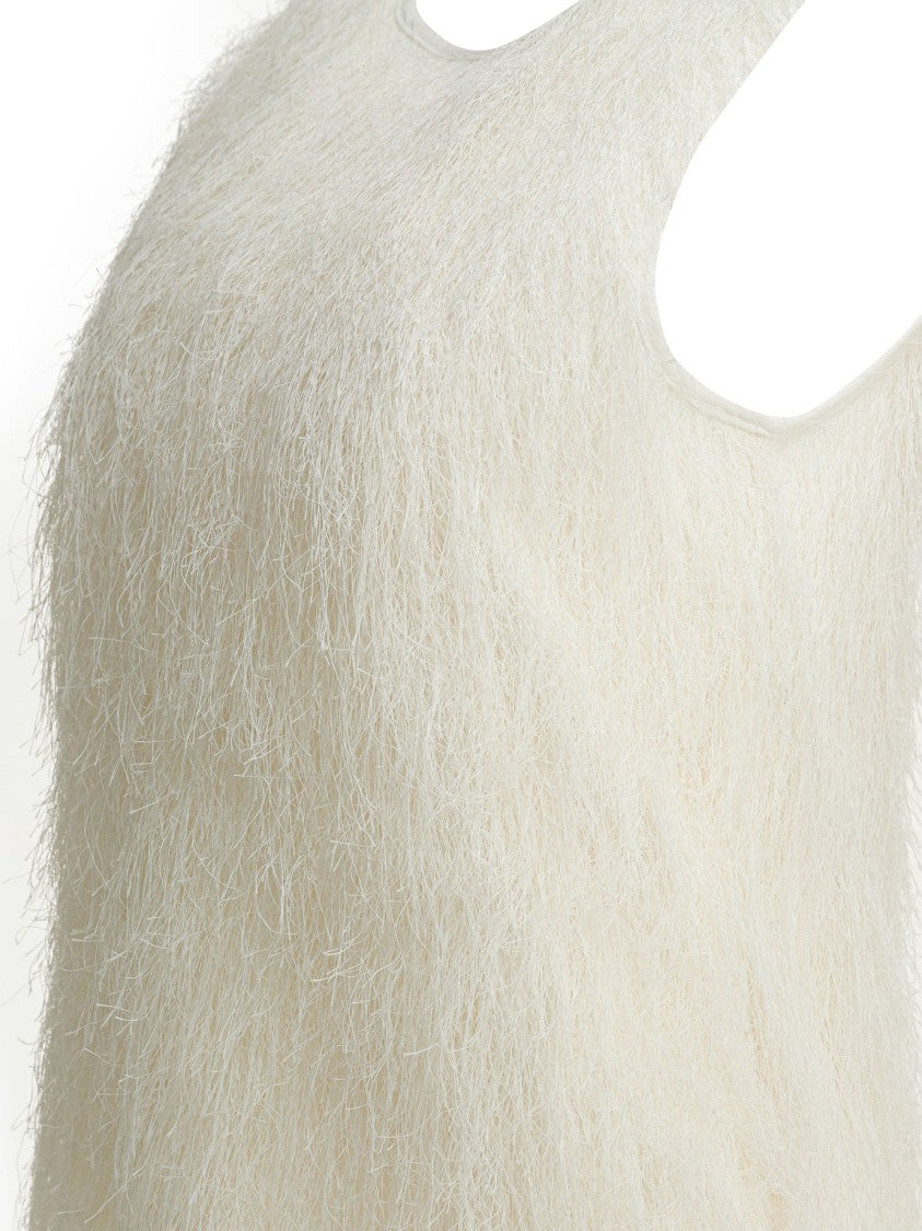 Loulou De Saison Textured Sleeveless Top With Fluffy Surface