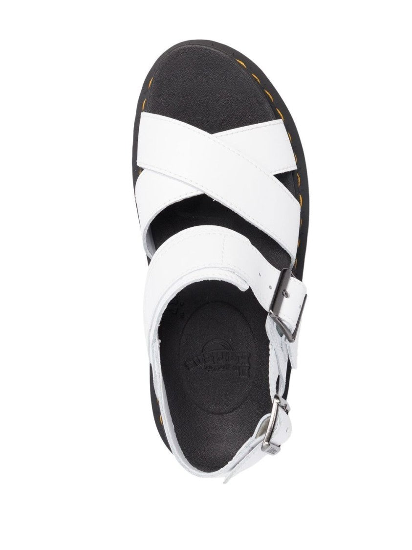 Dr. Martens Matte Black Flats With Rounded Toe