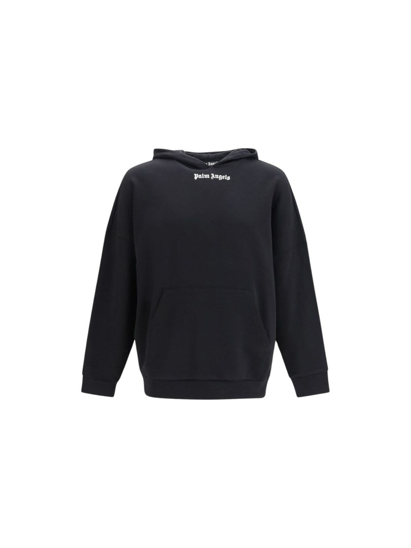 Palm Angels Black Classic Logo Oversized Hoodie