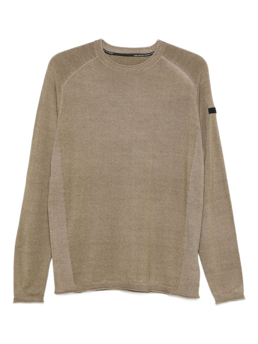 Rrd Relaxed-Fit Knitted Sweater With Ribbed Panels