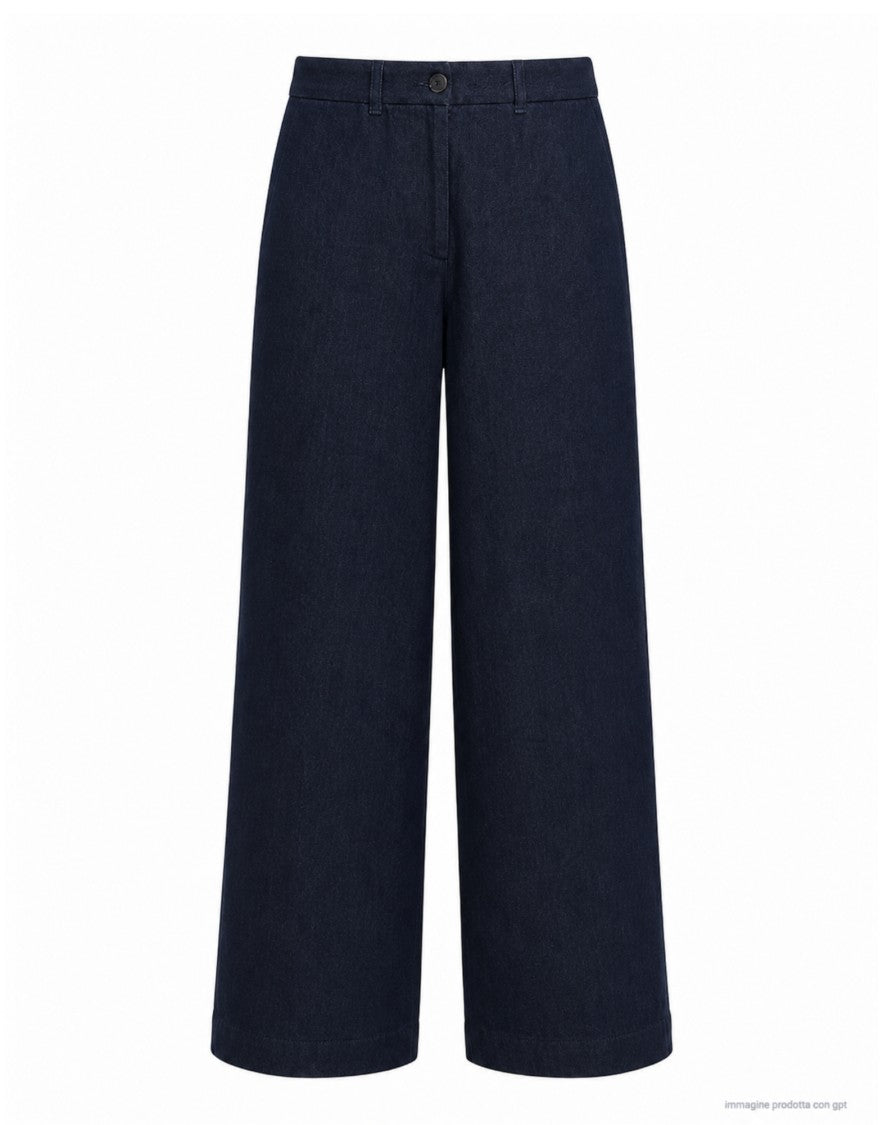 Nine In The Morning Rinse Fiamma Boy Denim Wide-Leg Pants
