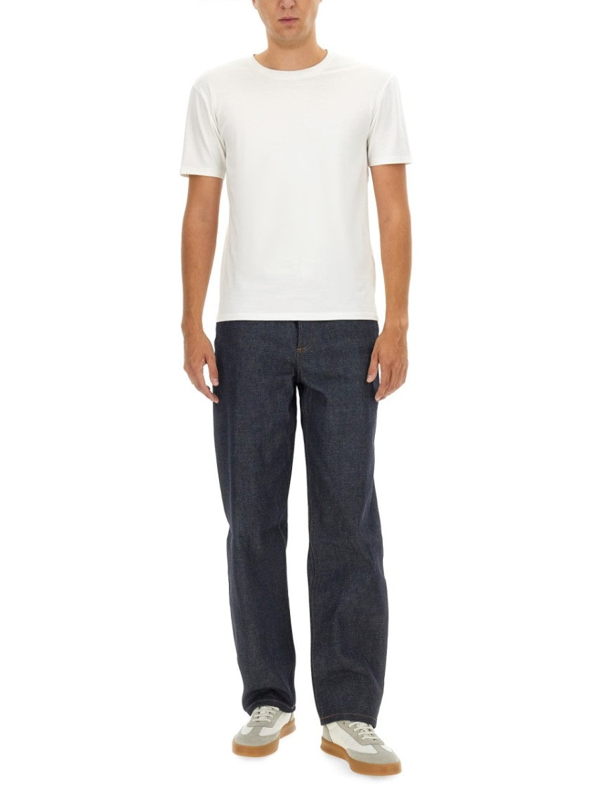 A.P.C. Dark Indigo Fairfax Straight-Leg Cotton Jeans