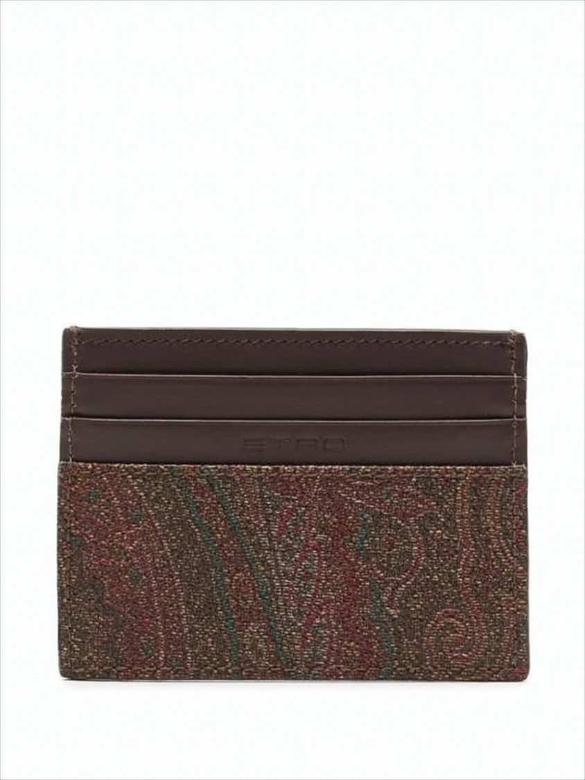 Etro Textured Fabric Cardholder