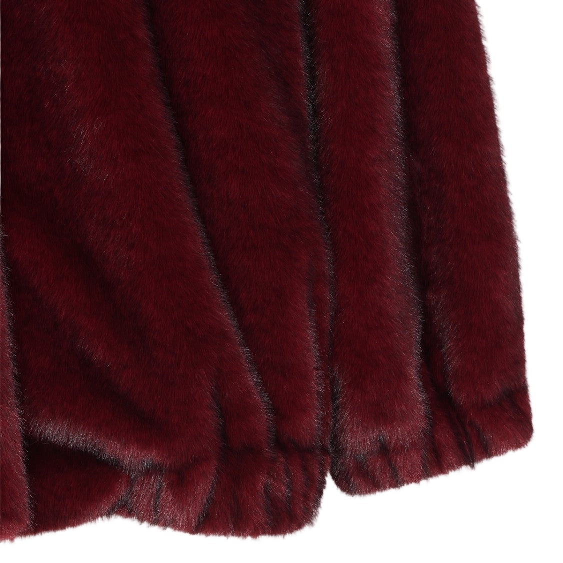 Antonelli Firenze Plush Hooded Elasticated Faux Fur Coat