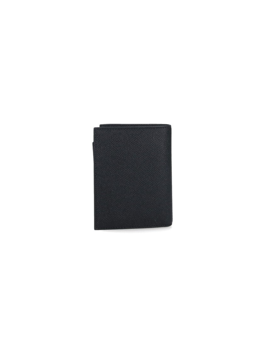 Ferragamo "Gancini" Compact Wallet – Black