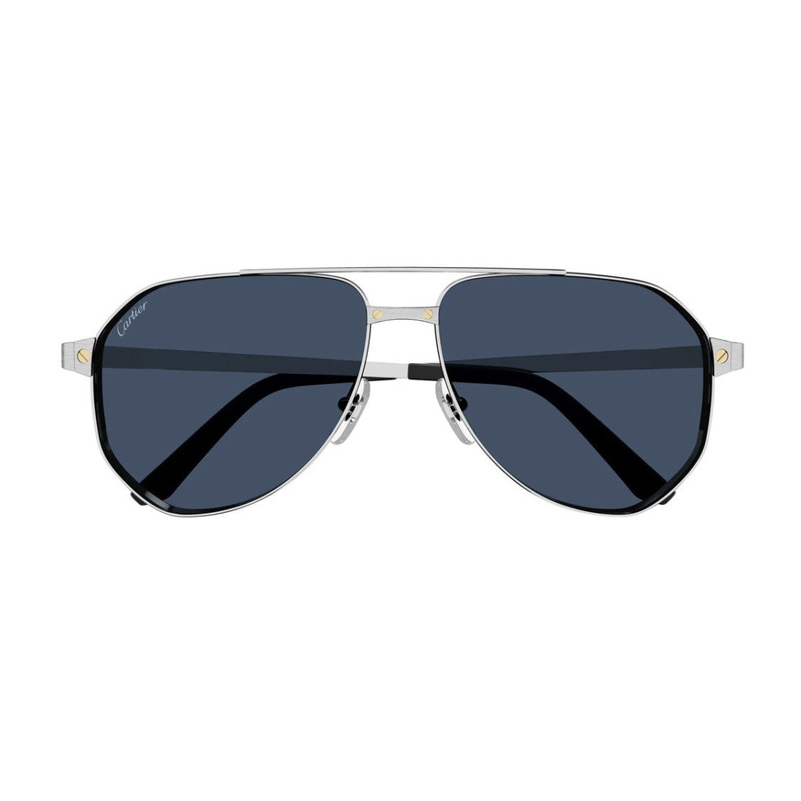 Cartier Blue Ct0461s Santos Metal Sunglasses