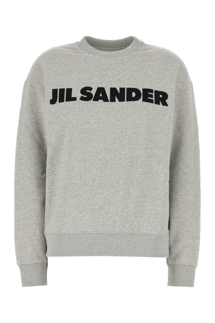 Jil Sander Grey Cotton Sweatshirt