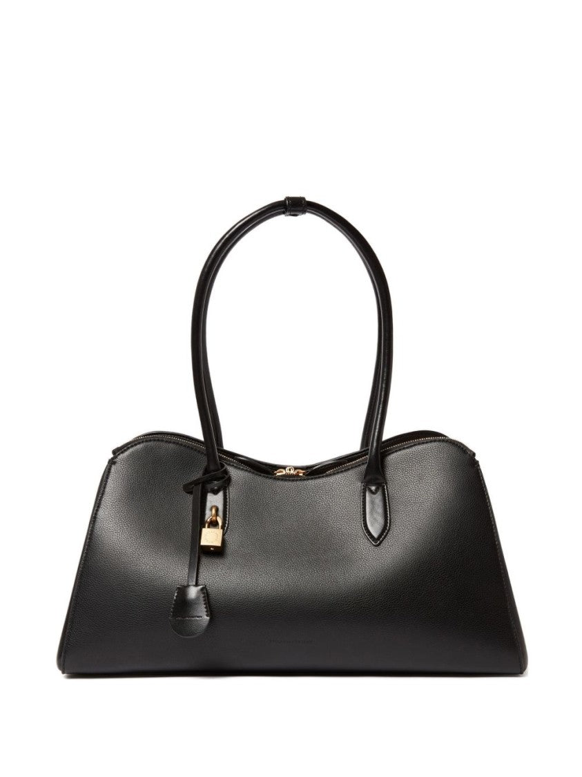 Stella Mccartney Structured Black Nylon Shoulder Bag