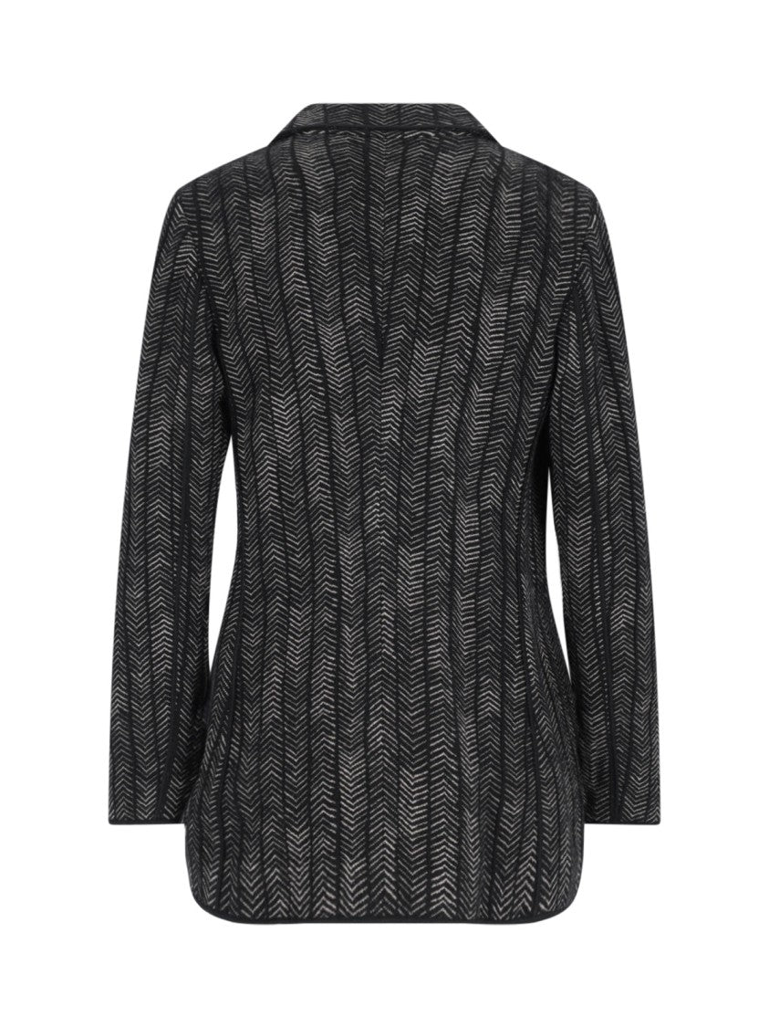 Giorgio Armani Double-Breasted Cashmere And Viscose Blazer
